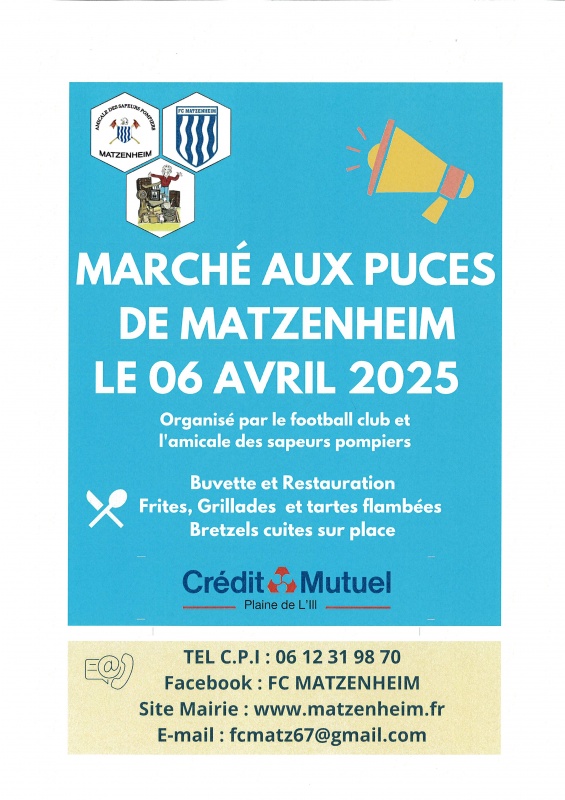 Marché aux puces 6 avril 2025